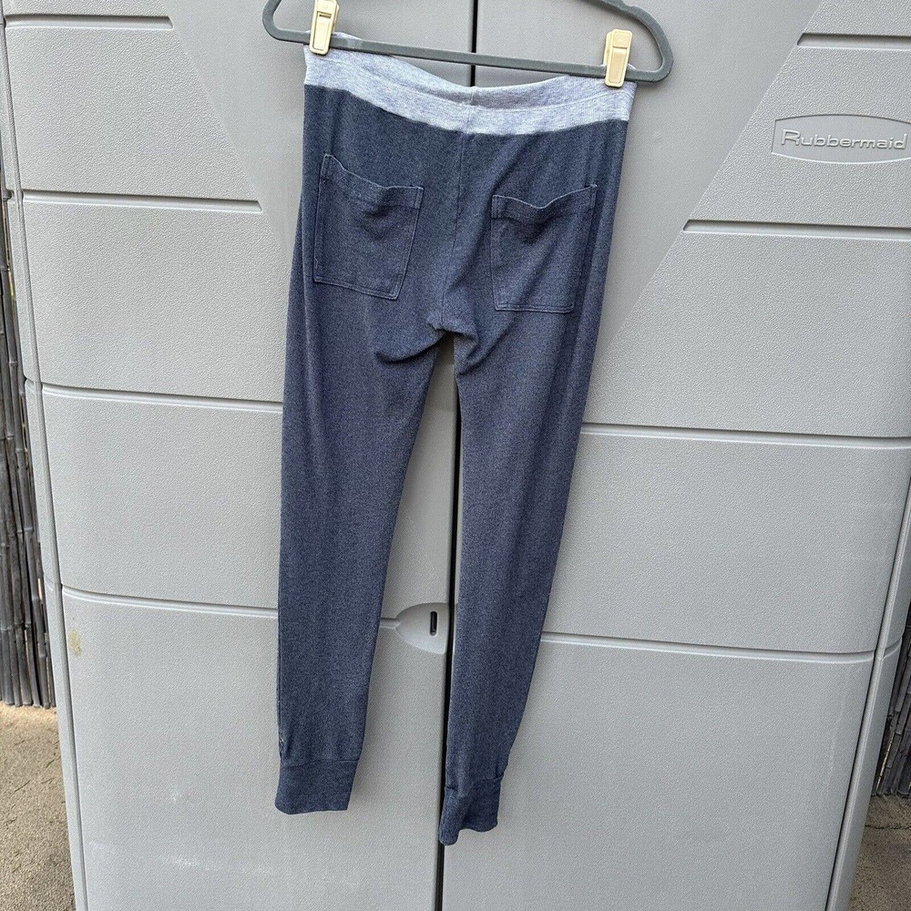 Splendid Blue/Grey terry cloth Soft Spun Roll Tab Drawstring Joggers Sz M - Picture 5 of 11